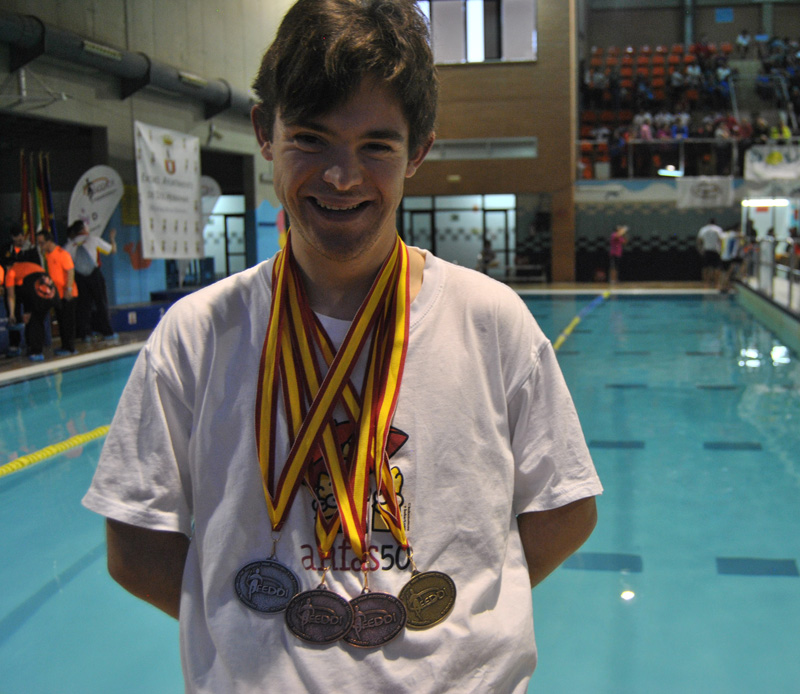 Histórica marca de ANFAS en el Campeonato de España de Natación Adaptada para Personas con Discapacidad Intelectual